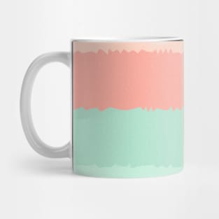 Crystal Lines Of Pastel Orange and Green Mug